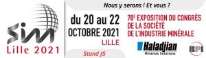 Haladjian Minerals Solutions at the mineral industry exhibition 2021 at Lille