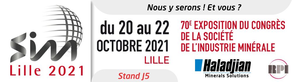 Haladjian Minerals Solutions at the mineral industry exhibition 2021 at Lille