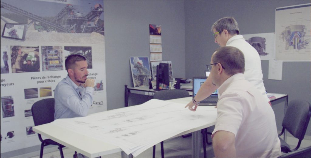 Réalisation du plan 3D de votre installation de production de granulats